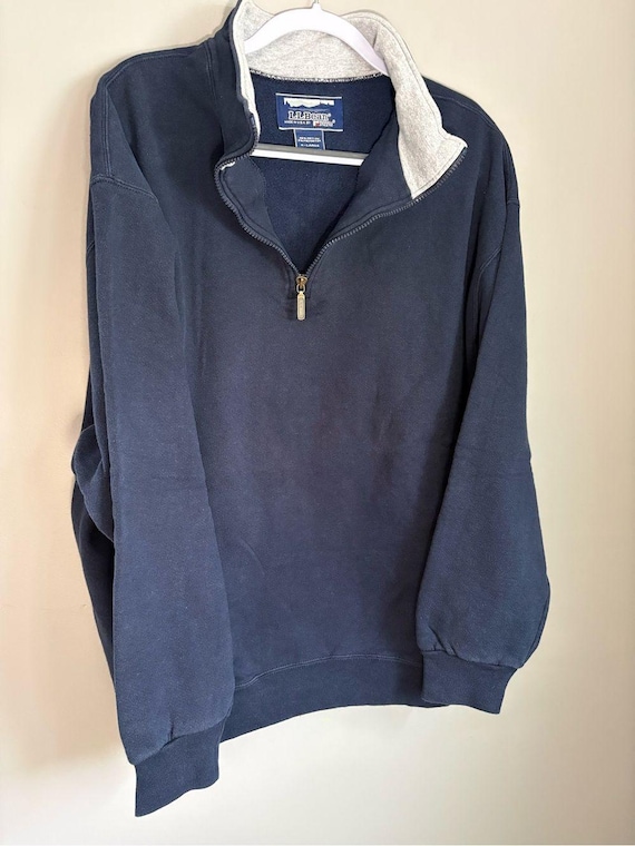Vintage 90s L.L. Bean x Russell Athletic Quarter-Zip … - Gem