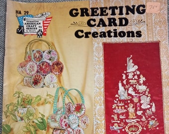 Vintage Greeting Card Creations Booklet, 20+ Projects, 1974, Hazels Artists