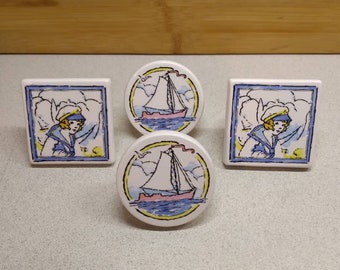 Vintage Nautical Napkin Rings/Mortan Salt?