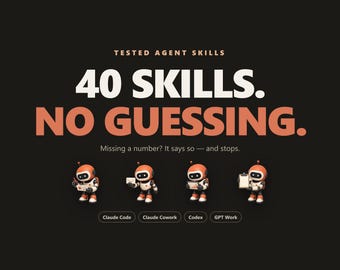 Claude Skills Pack, 40 Tested AI Skills for Small Business, Online Shop Sellers