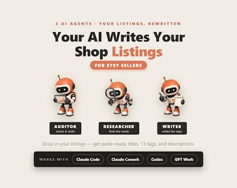 Listing Writer AI Agent Team, SEO Title Tag Description Generator, Claude Code Codex