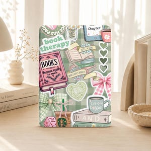 Book Collage Kindle Case with Strap for Kindle 11th 2024, Colorsoft 2024, Paperwhite 12/11/SG, Kobo Clara Case, Paperwhite 12th 7" 2024,Kobo