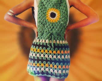 The Eisley Crochet Overall Dress Pattern. Digital Download.