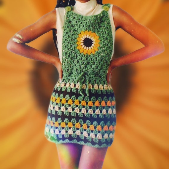 The Eisley Crochet Overall Dress Pattern. Digital Download