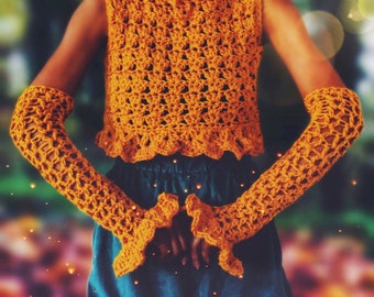 The Whispering Crochet Top Digital Pattern.