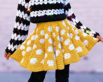 The Cherish Crochet Skirt Pattern. Digital Crochet Pattern.