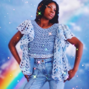 The Carousels Crochet Top. Digital Crochet Pattern.
