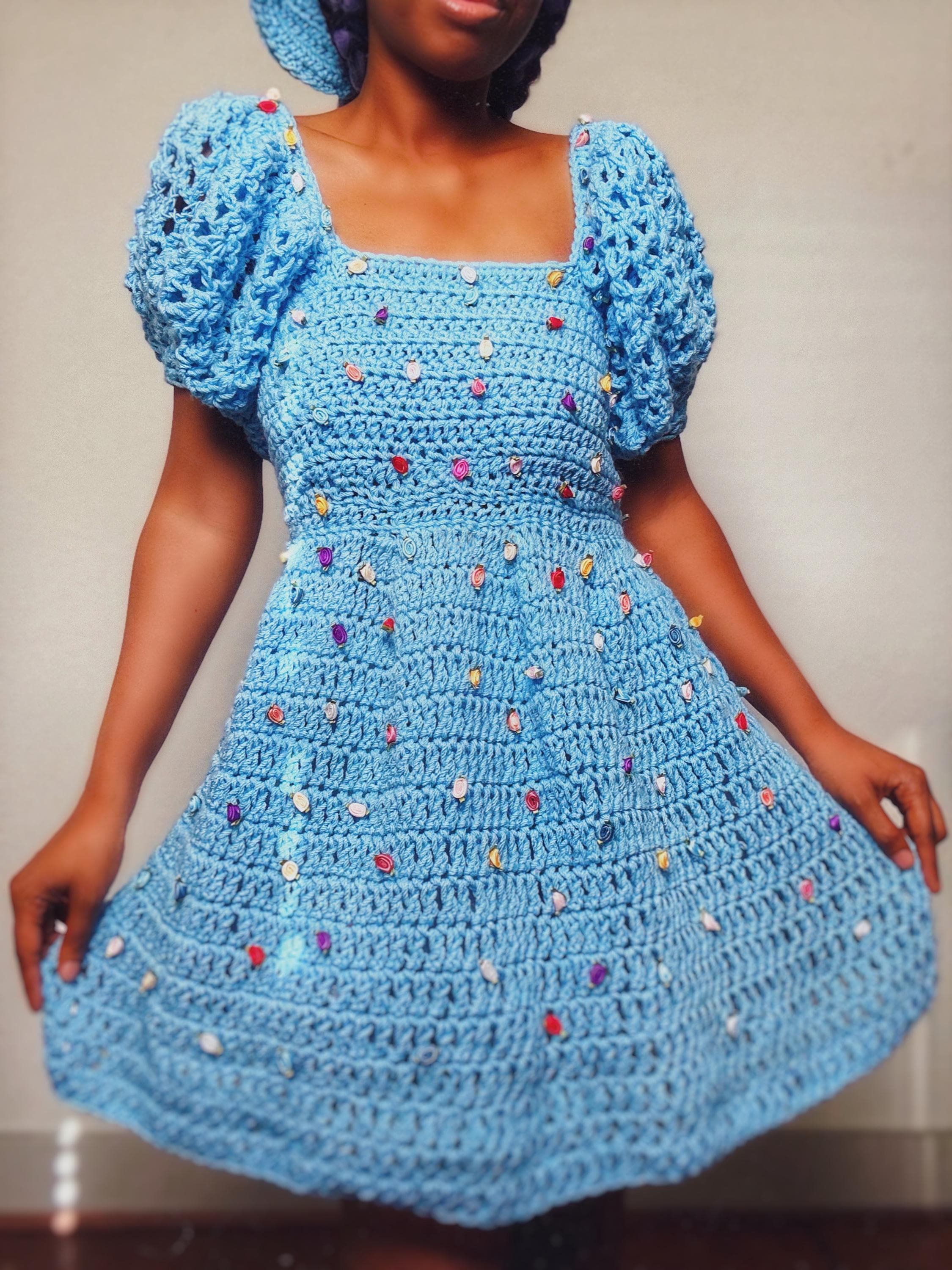 The Garden Party Crochet Dress Pattern. Digital Crochet Pattern. - Etsy