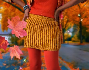 The Cables Crochet Skirt. Digital Crochet Pattern.