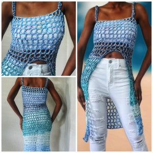 The Zella Crochet Tunika Top Digitale Häkelanleitung.