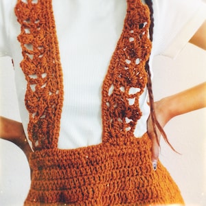 The Fallaway Suspender Crochet Skirt Pattern. Instant - Etsy