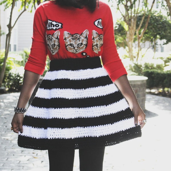 The Striped One Crochet Skirt Pattern.