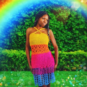 The Convivial Crochet Dress Crochet Pattern. Instant Digital Download!