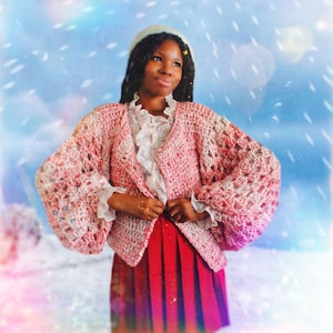 The Bristole Crochet Cardigan Pattern. Instant Download!