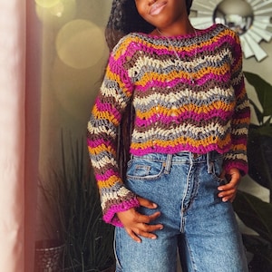 The Cascade Crochet Top Pattern. Digital Pattern.
