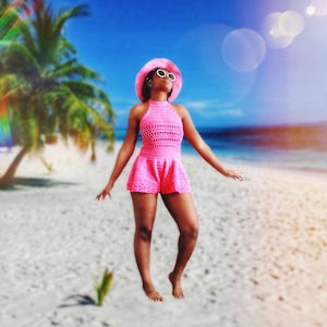 The Vacation One Crochet Romper Pattern. Instant Download!