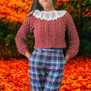 The Foraging Crochet Sweater Pattern. Digital Pattern.