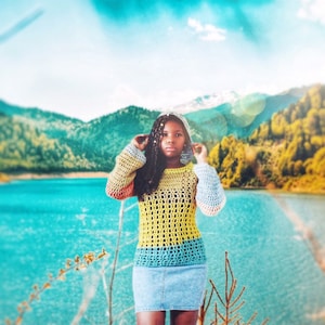 The Mountain Heights Crochet Hoodie Pattern. Instant Download!