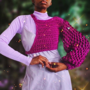 The Reflections Crochet Top Sweater Digital Crochet Pattern.