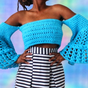 The Blooming One Crochet Top Pattern. Instant Download.