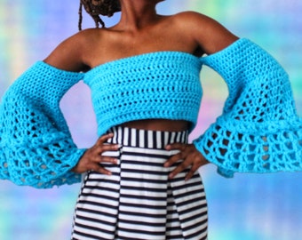 The Blooming One Crochet Top Pattern. Instant Download.