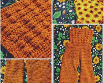 Hiand Crochet Pattern Overall Pants 完売品 The Rume Crochet Overall Pants Pattern. Instant Digital Download