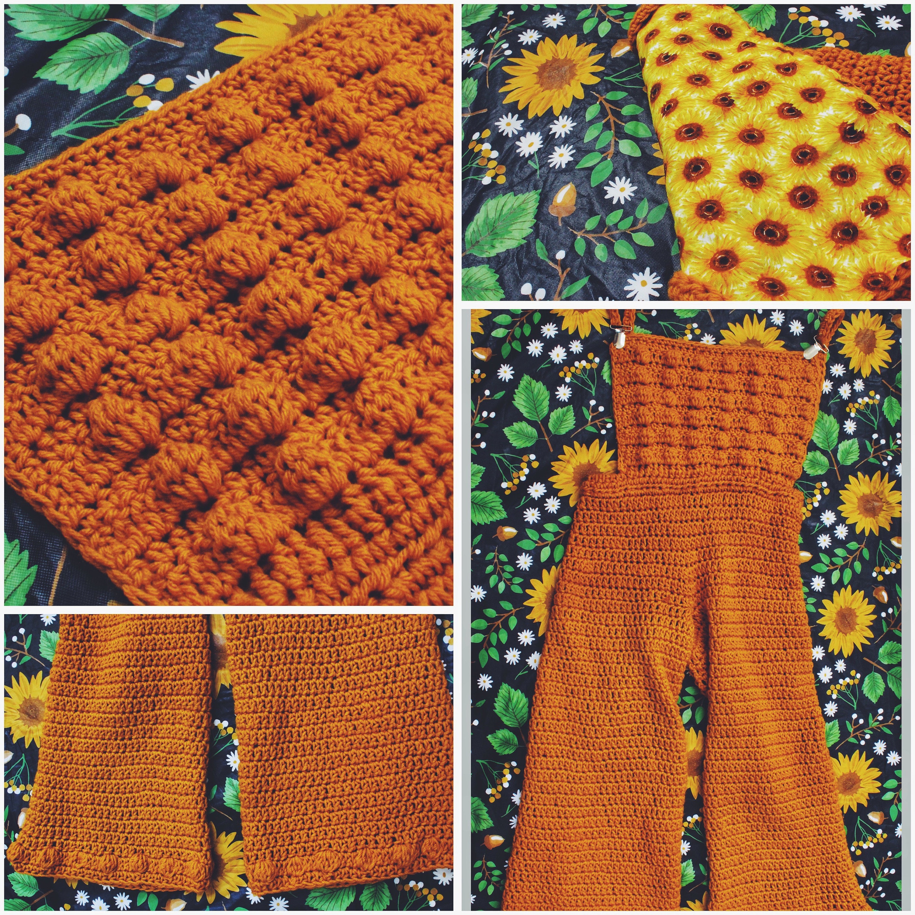 Hiand Crochet Pattern Overall Pants 完売品 The Rume Crochet Overall Pants Pattern. Instant Digital Download