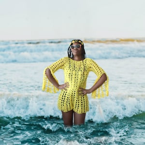 The Ray Crochet Romper Pattern. Instant Download!