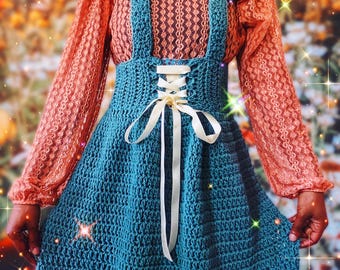 The Sucre Corset Crochet Skirt. Digital Crochet Pattern.