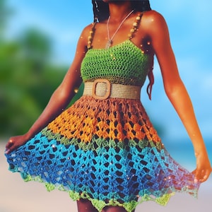 The Onism Crochet Dress Pattern. Instant Digital Pattern Download!