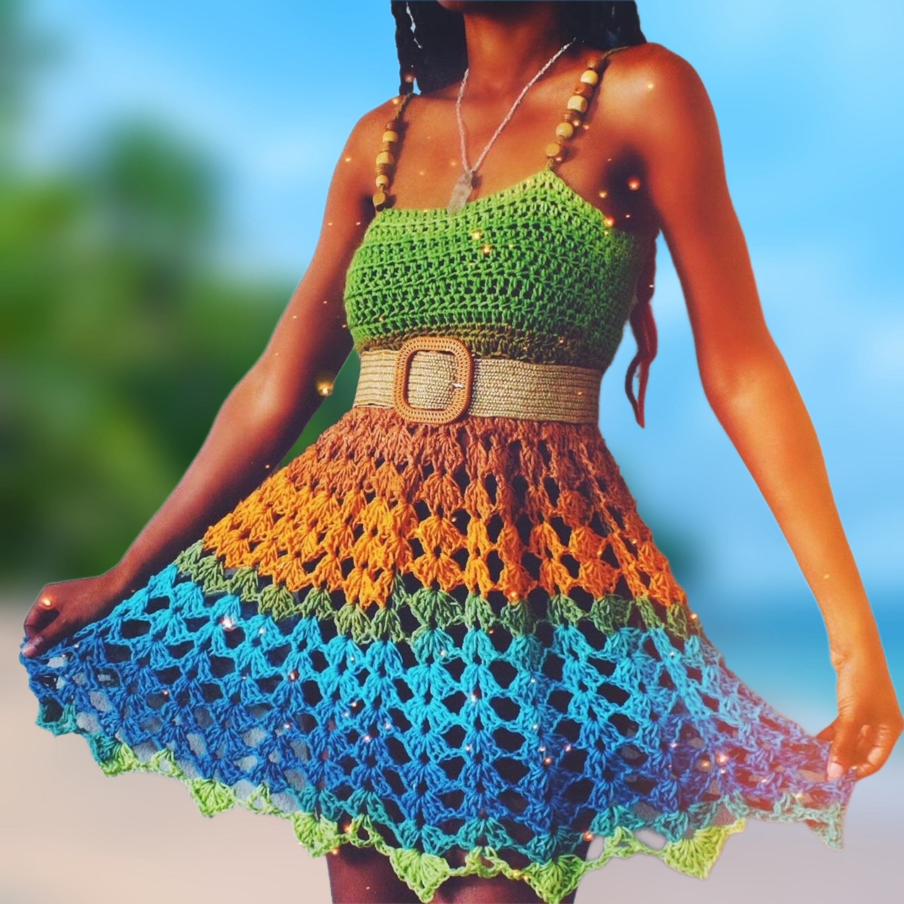 The Onism Crochet Dress Pattern. Instant Digital Pattern Download 