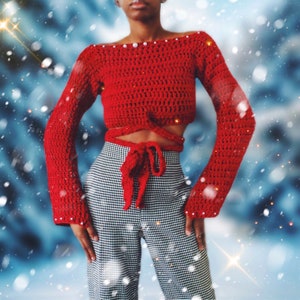 The Tisdele Crochet Top Digital Crochet Pattern.