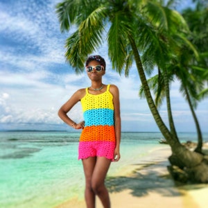 The Solasta Crochet Romper Pattern. Instant Download!