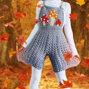 The Garden Crew Crochet Overalls. Digital Crochet Pattern.