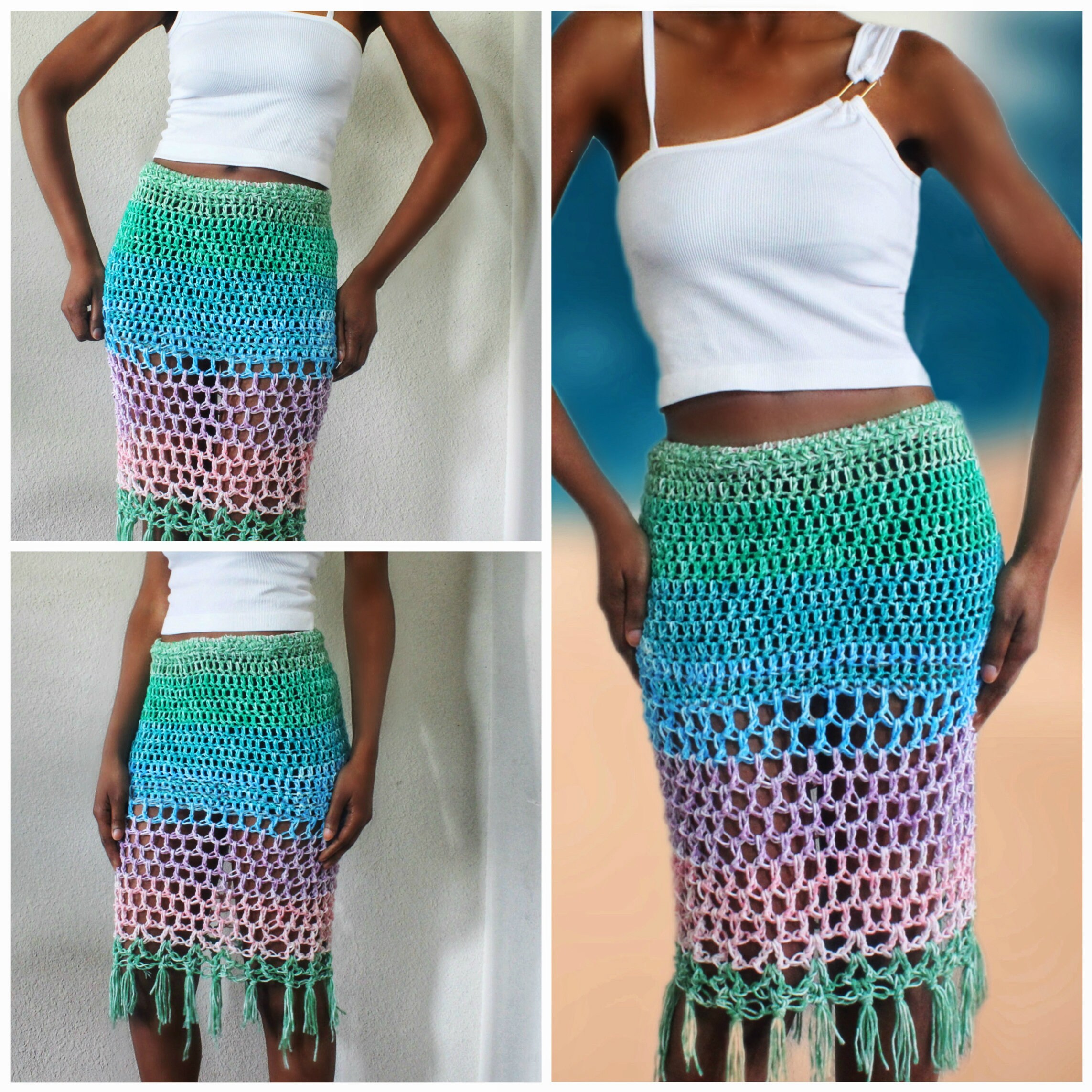 The Twyla Crochet Skirt Digital Crochet Pattern.