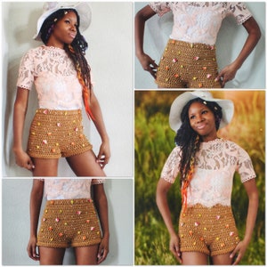 The Bouquet Crochet Shorts Pattern. Instant Digital Download!