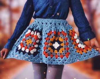 The Valley Crochet Skirt. Digital Crochet Pattern.