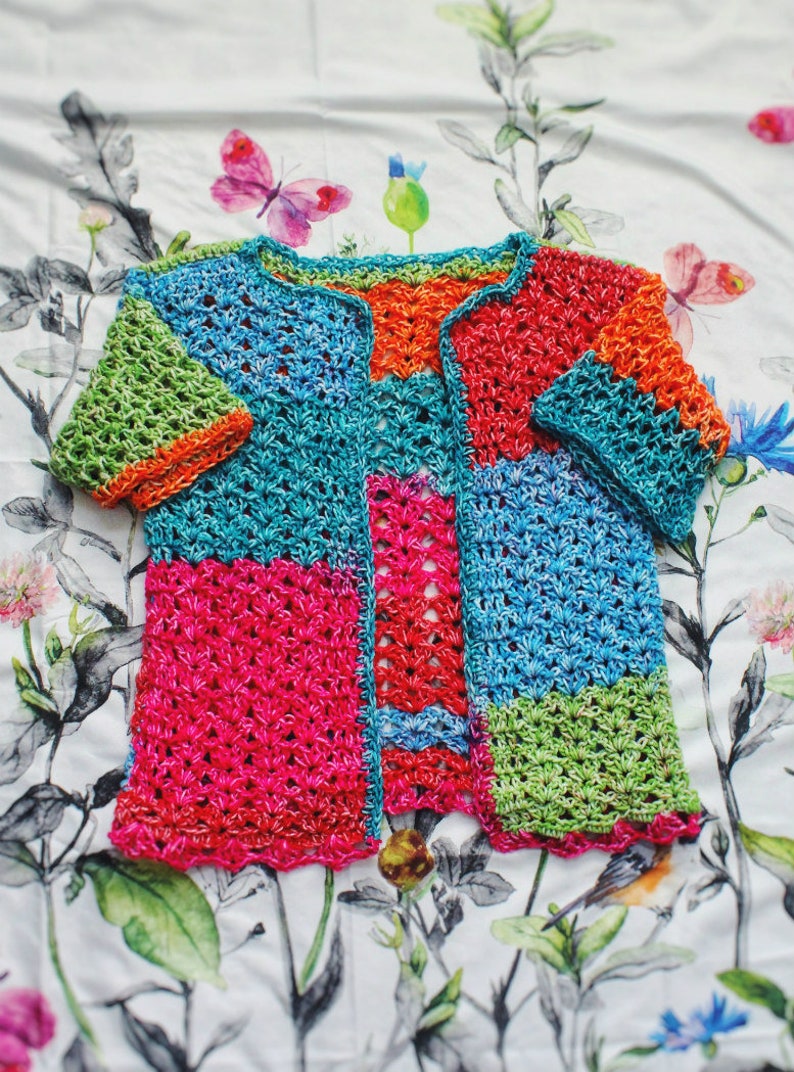 The Jubliee Crochet Cardigan Pattern. Instant Download - Etsy