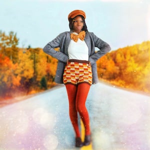 The Pupil Plaid Crochet Shorts Pattern. Instant Download!