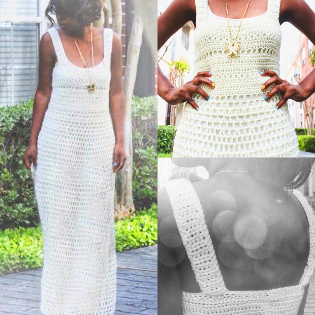 Maxident Crochet Pattern The Charming Crochet Maxi Dress Pattern. Instant Download - Etsy Australia