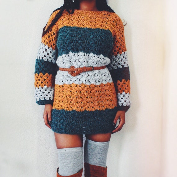 orange and blue sweater dress Women's Sweater Dress Casual Soft Striped Ribbed Crew Neck Knitted Long  Sleeve Regular Tops Knit Outdoor Daily Weekend Royal Blue Orange Fall  Winter 2026