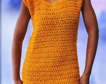 The Everdales Crochet Tunic. Digital Crochet Pattern.