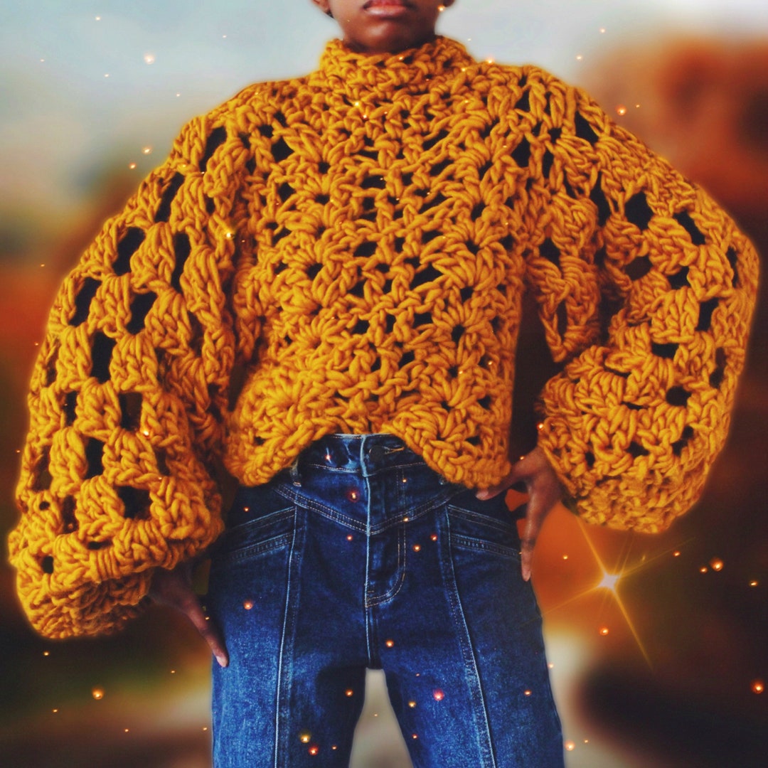 The Meanings Crochet Sweater Digital Pattern. Etsy