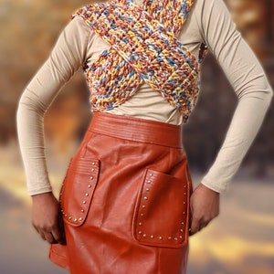 The Quenya Crochet Wrap Scarf Digital Crochet Pattern.