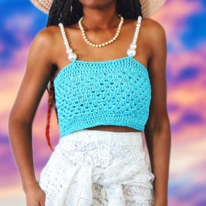 The Bryony Crochet Tank Top Pattern. Digital Download.