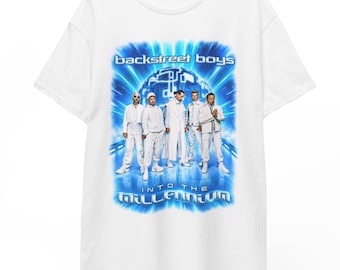 Backstreet Boys Shirt, Unisex-T-Shirt „Into The Millenium Tour“, Retro-T-Shirt mit Popmusik-Grafik der 2000er