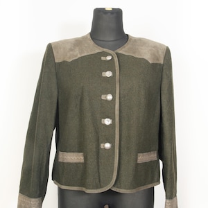 ジャケット・アウター Old Brown Wool Tyrolean Jacket 80's】HOFER Tyrolean Wool Jacket