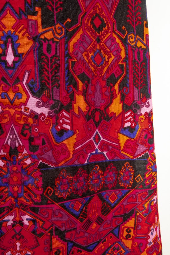 Black Tribal Native Americans Aztec print maxi sk… - image 8