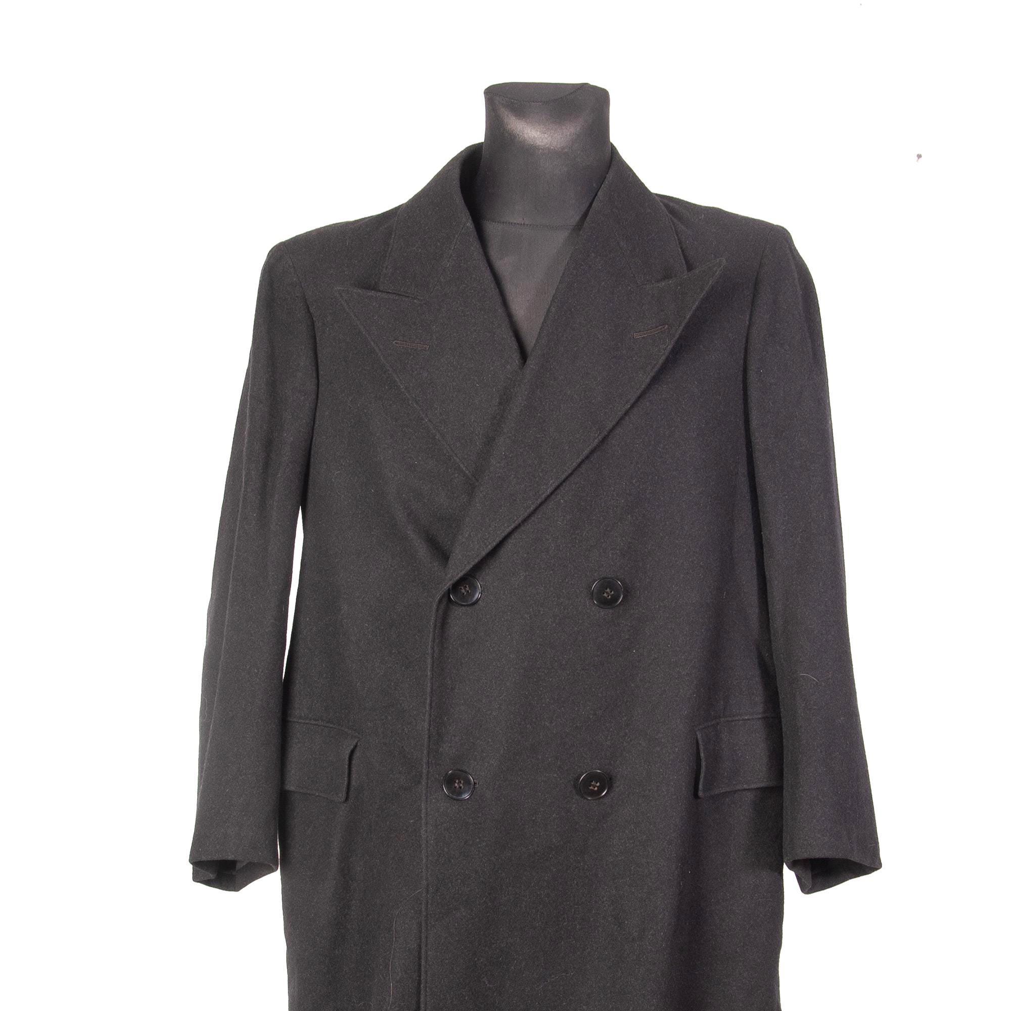 Peak Lapel Overcoat - Etsy