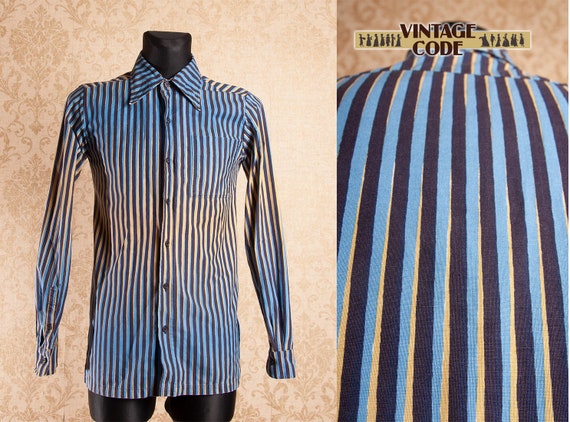 RARE 70s vtg Men's Marimekko Vintage Cotton Stripe